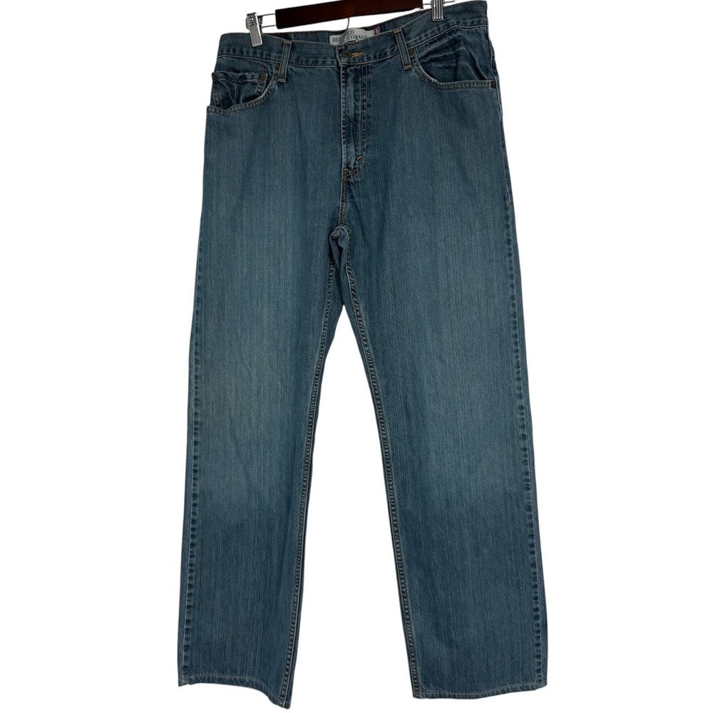 Levis 559 Relaxed Straight Jeans Mens 34x34 Blue Medium Wash Denim